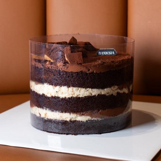 Chocolate Mud Sponge with Coconut Almond Praline Cream - Banksia Bakehouse 15 Serves